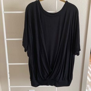 Universal Standard twist front drapery top.